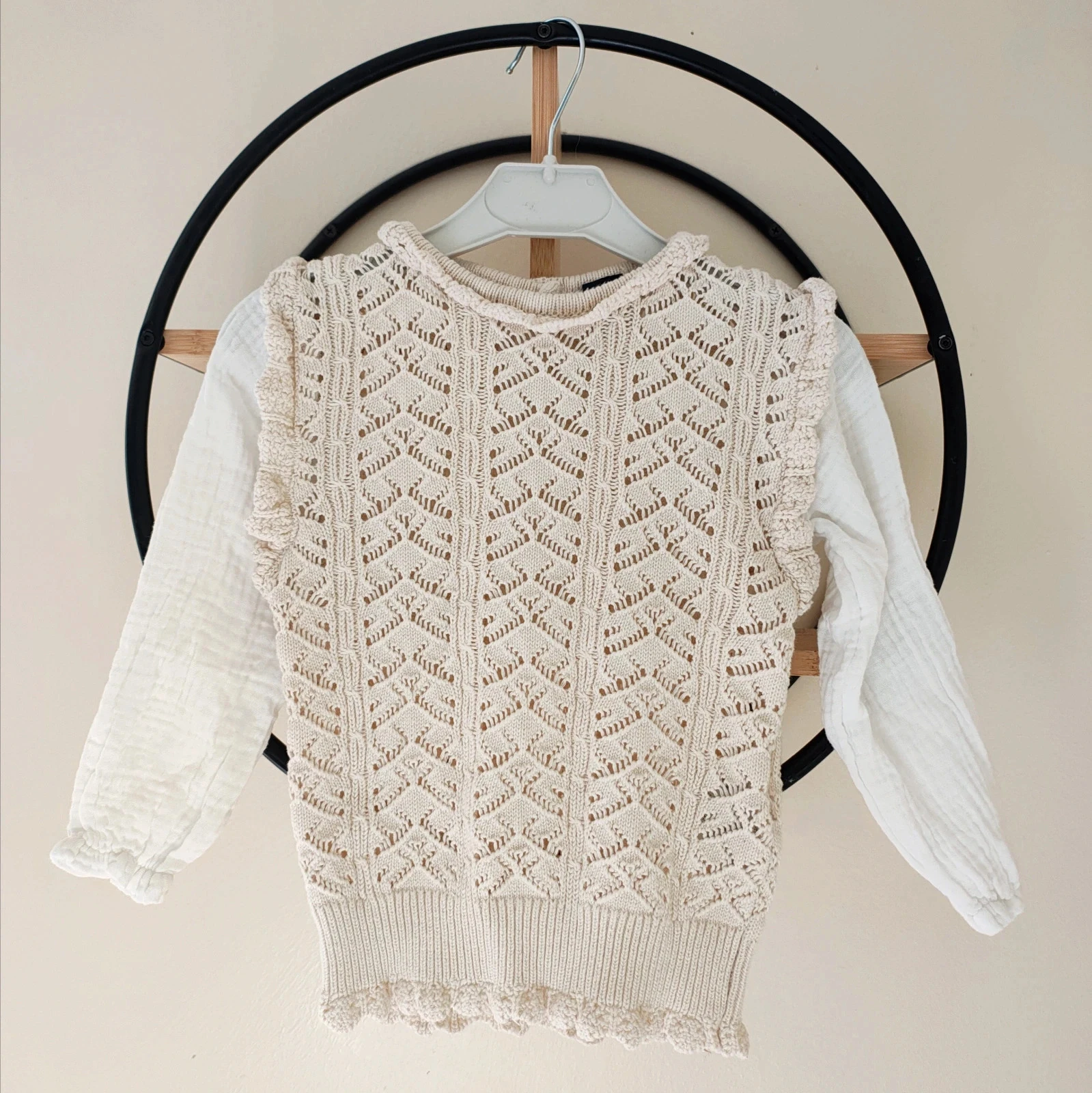 24 mois pull maille bi matière Kiabi